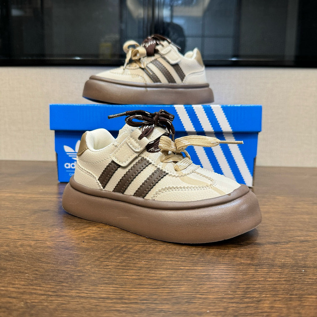 Adidas training invisible Velcro sneakers" cream, brown"