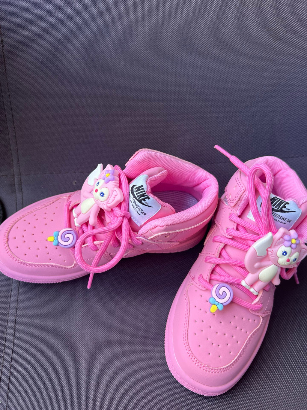 Joe One Cartoon Doll Accessories High Top Sneakers " pink"