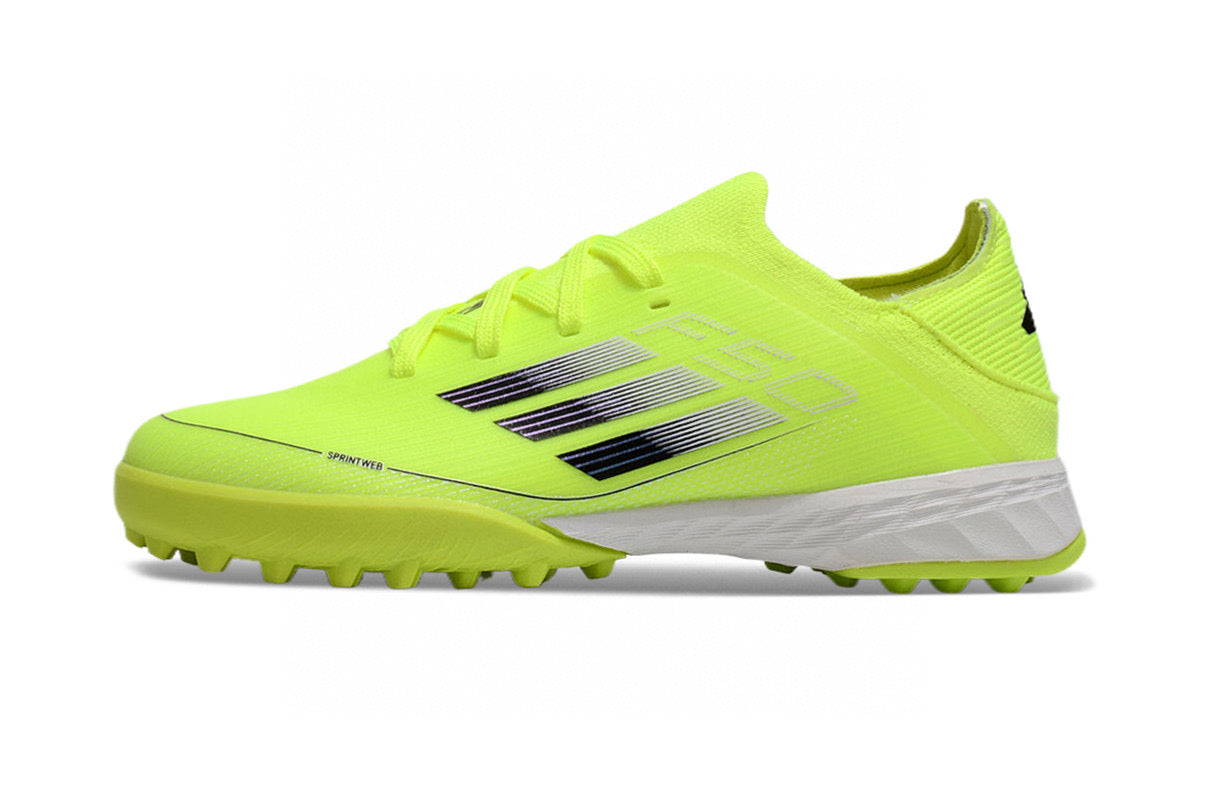Adidas F50 knitted waterproof football shoes" light green"