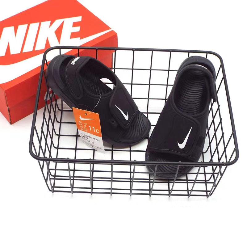 Nike fifth generation large breasted children's sandals "black"