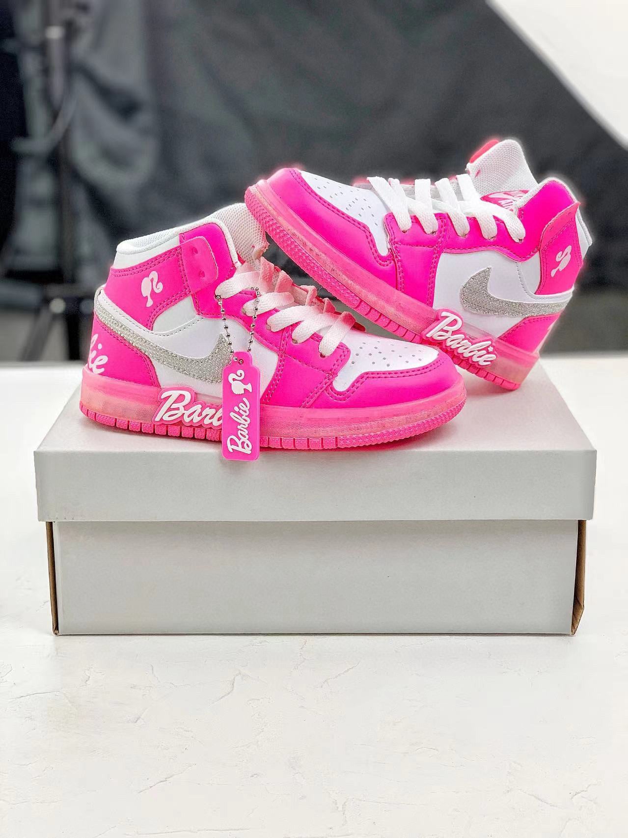 Nike Dunk Low Barbie Sweetheart High Top Sneakers