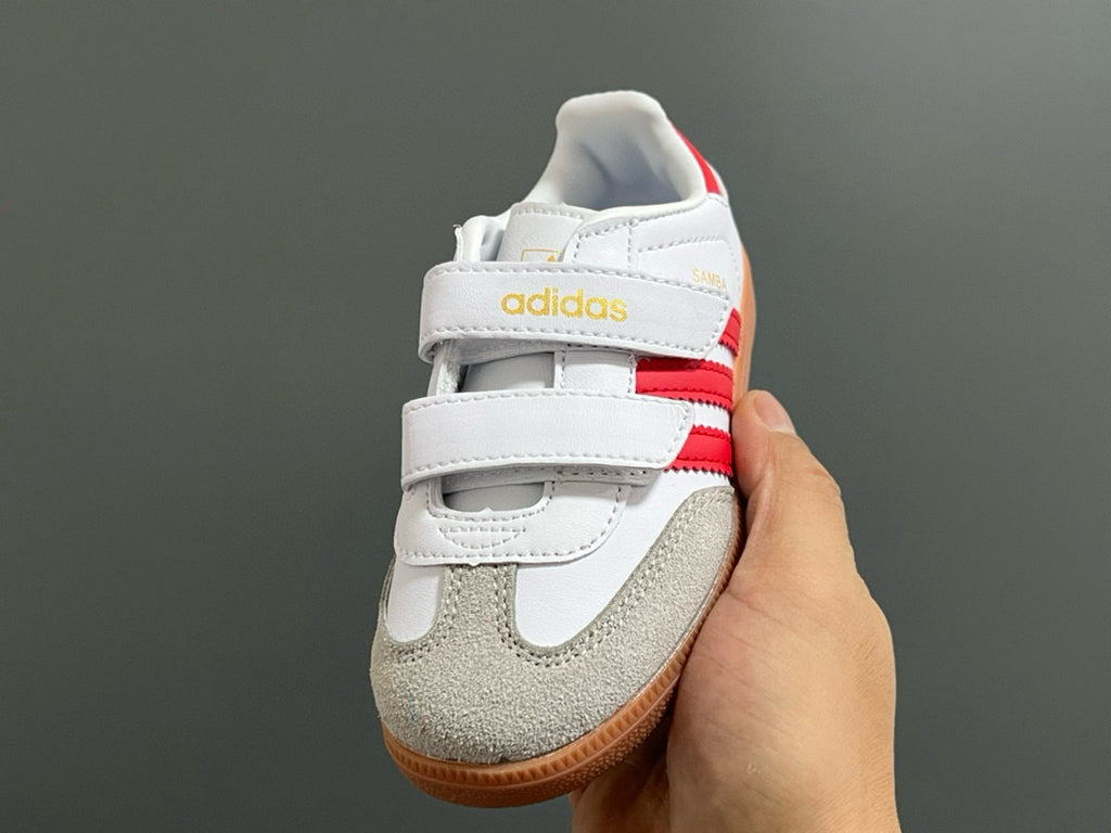Adidas Samba Velcro Sneakers" white, red"