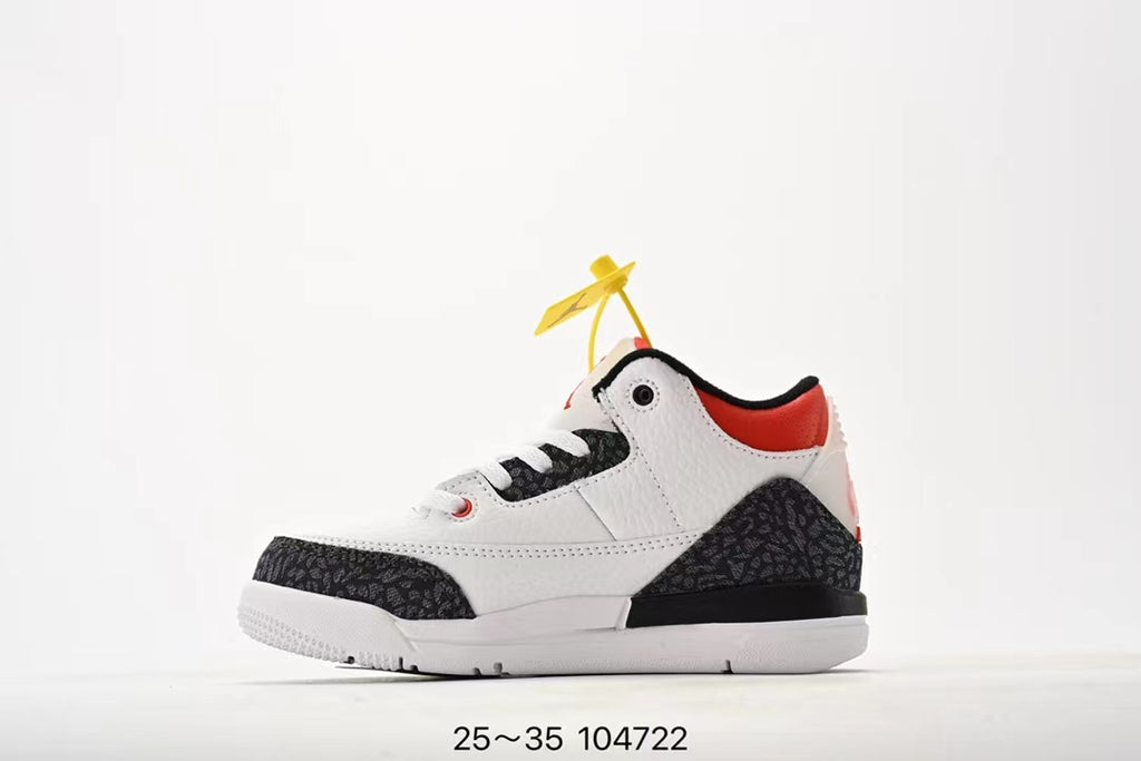 Joe 3" white, black"