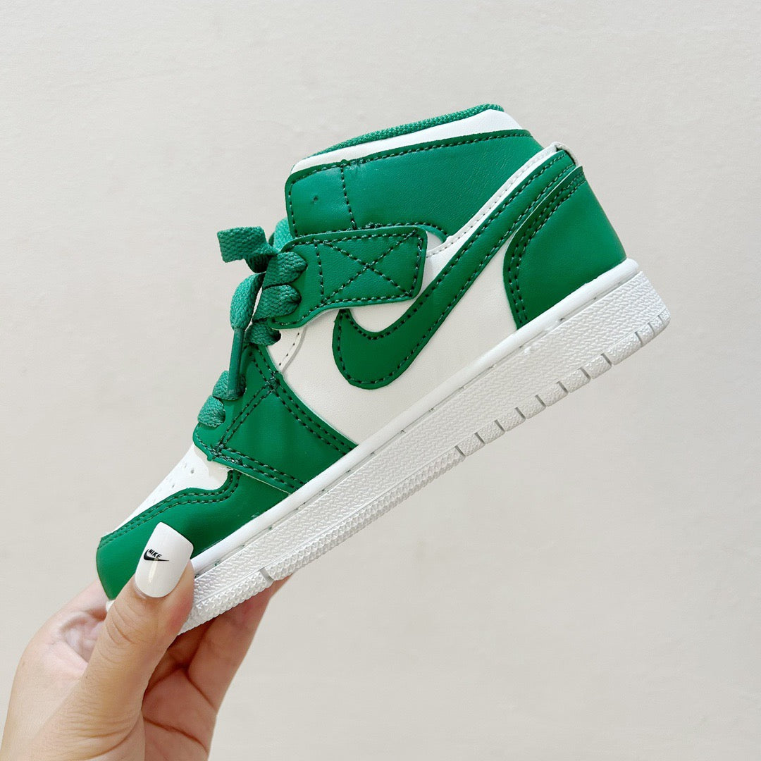 AJ1 Super Mario joint" white, green"