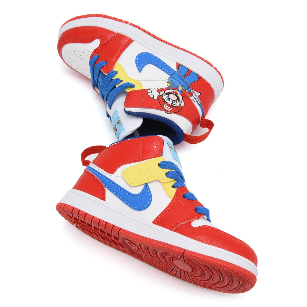 AJ-127" white, red"