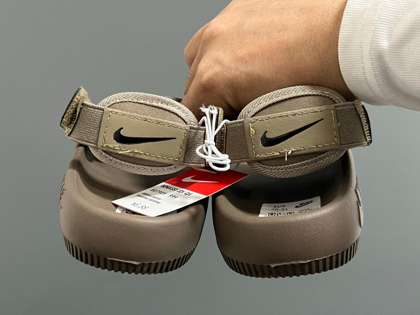 NK new two-way children's sandals" brown"