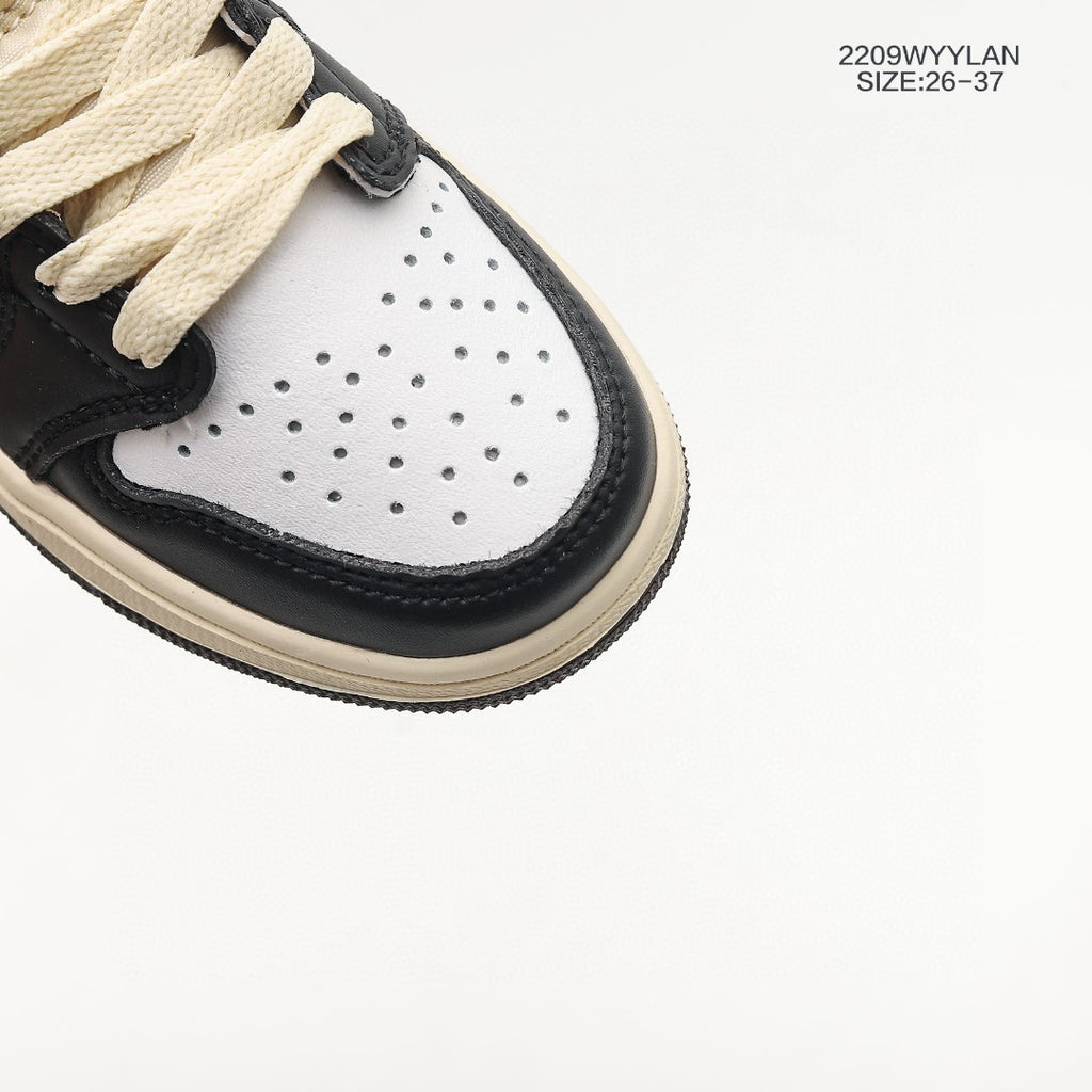Jordan low-top hook series" white, black, brown, cream"