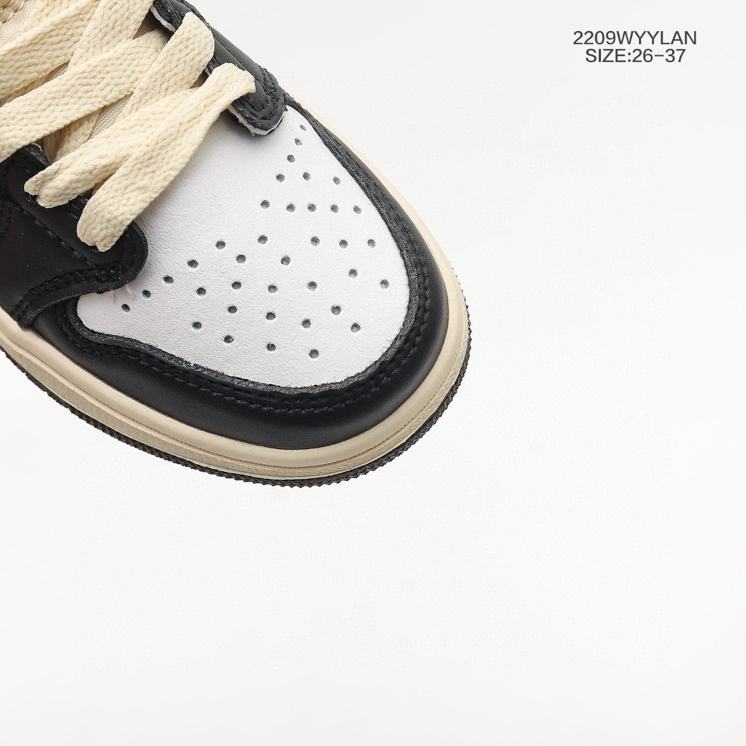 Jordan low-top hook series" white, black, brown, cream"