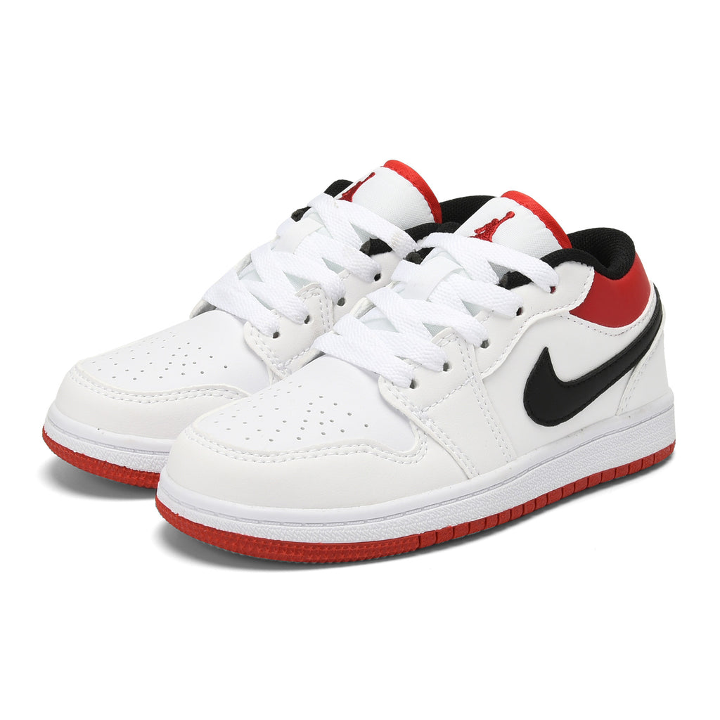 Qiaoyi low-top shoelaces" white, red"