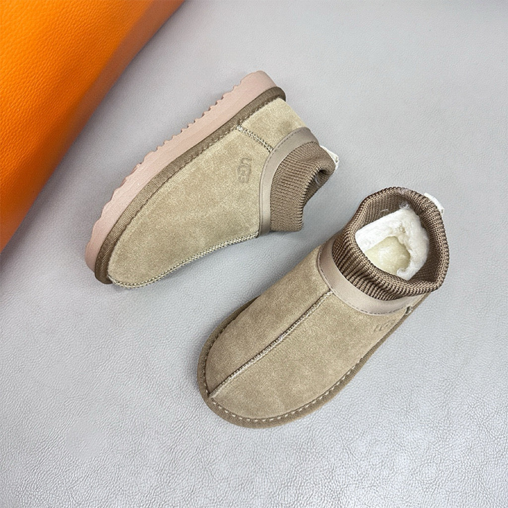 U-GG Classic short boots for kids" beige"