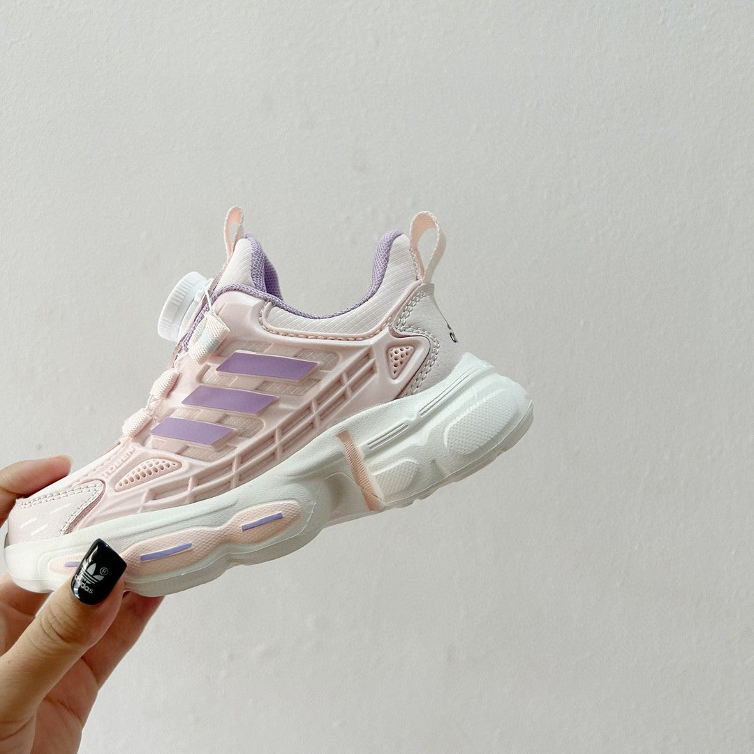 Trefoil rotating button children's shoes " pink"
