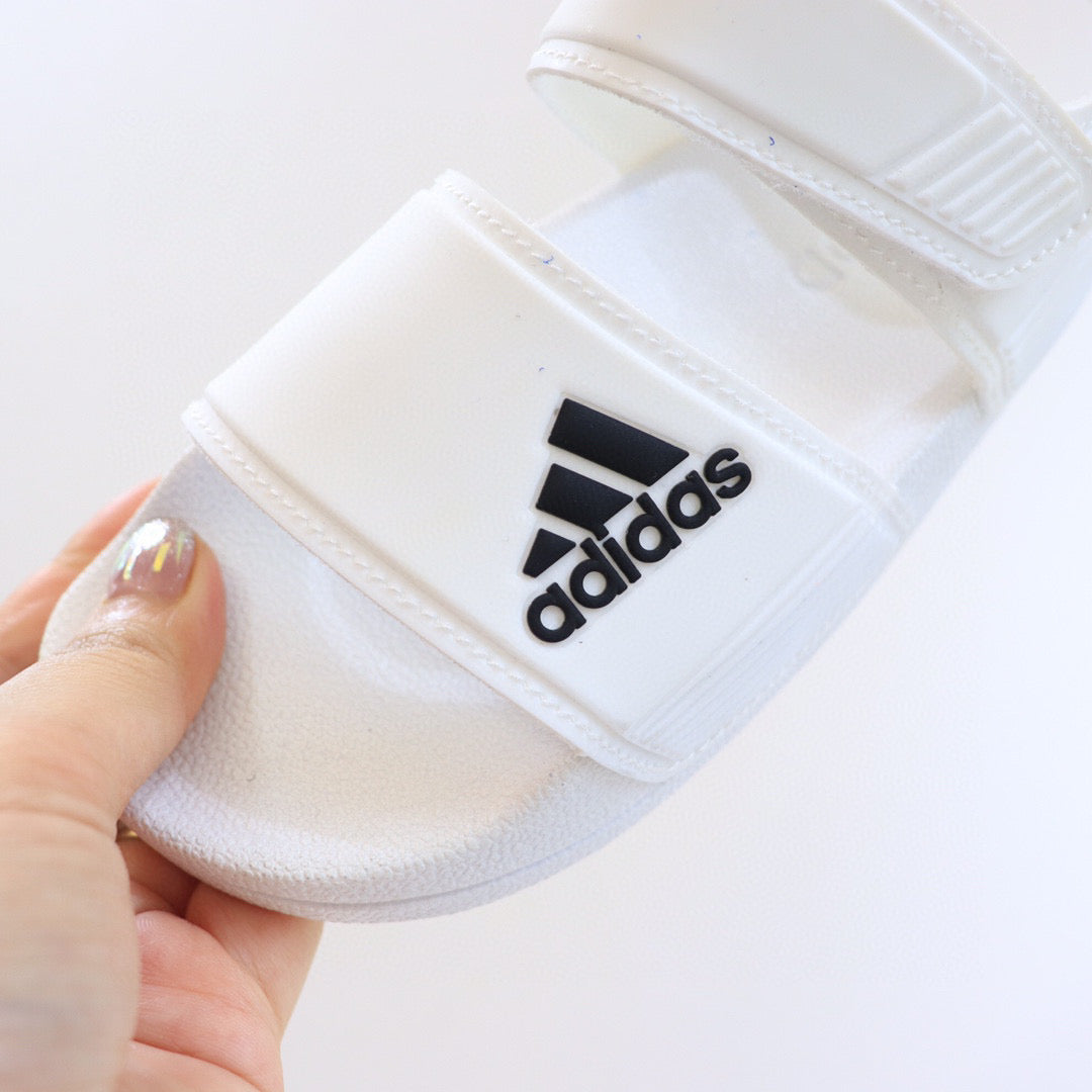 Adidas new open toe" white"