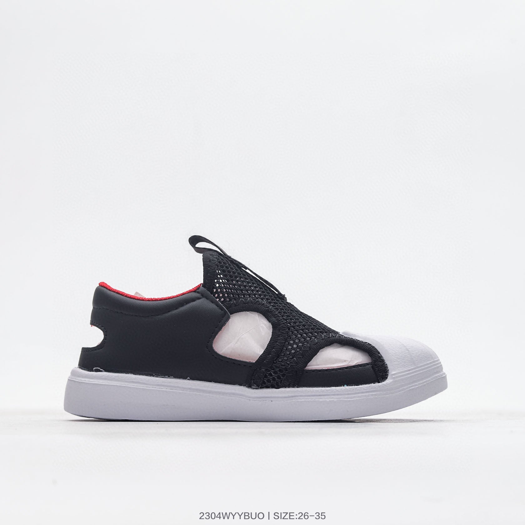 Adidas shell toe joint breathable mesh shoes" black"
