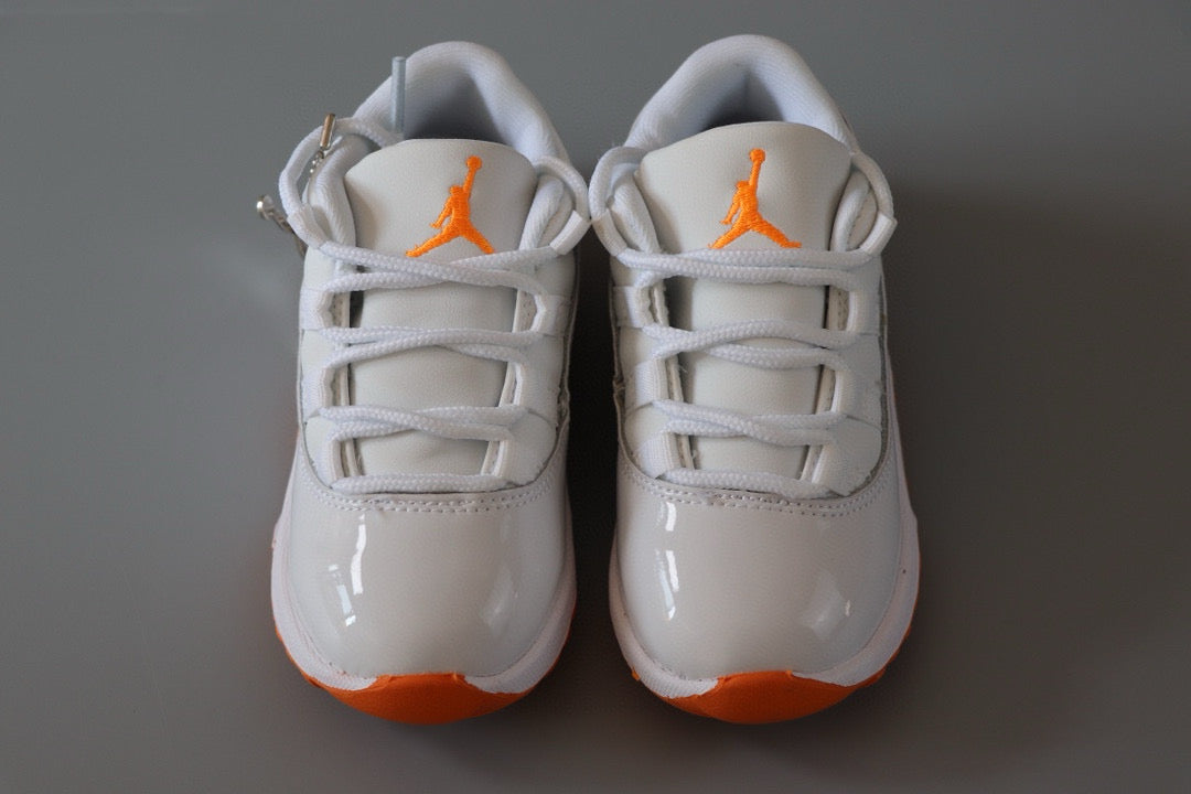 Joe 11 low-top children's shoes" white, orange"