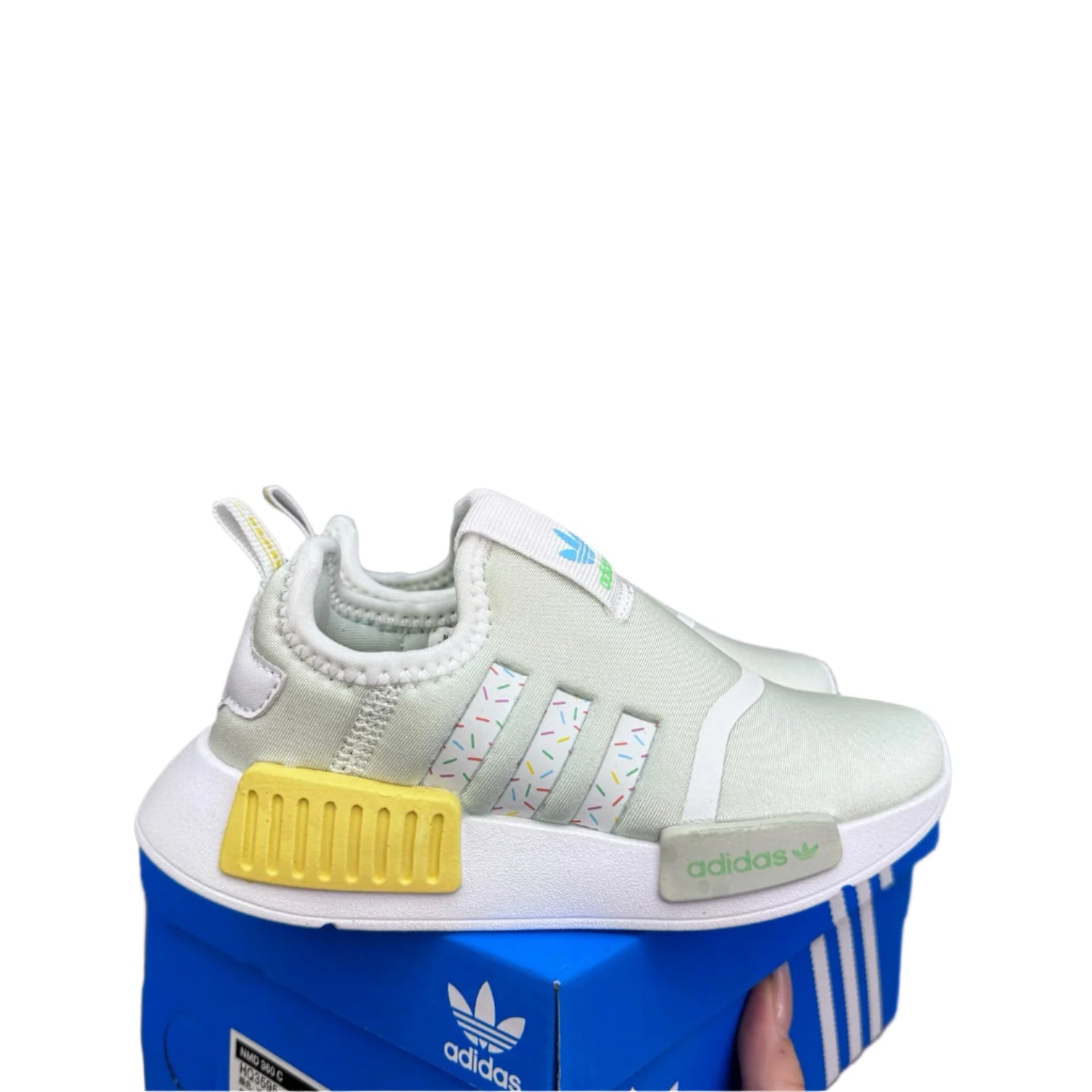 NMD slip-on shoes for kids" light gray"