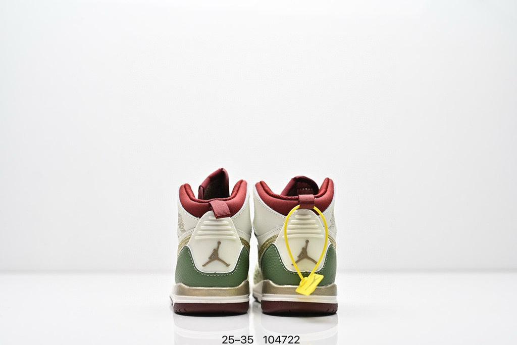 Jordan 312 children's shoes"  light cream, & olive green"