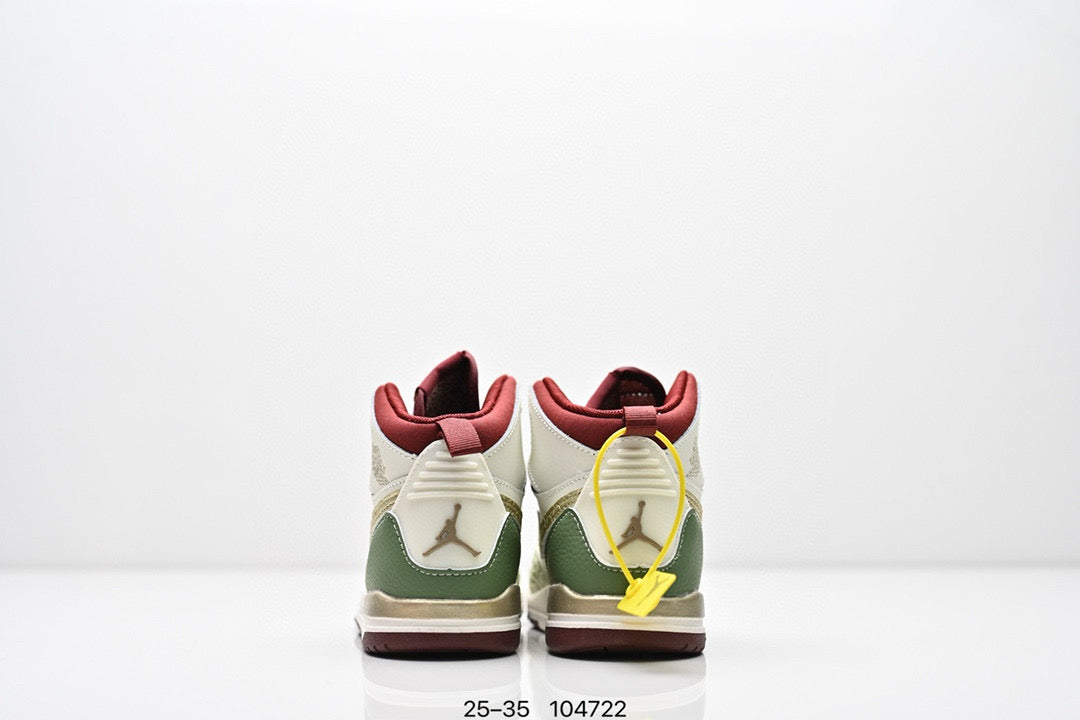 Jordan 312 children's shoes"  light cream, & olive green"