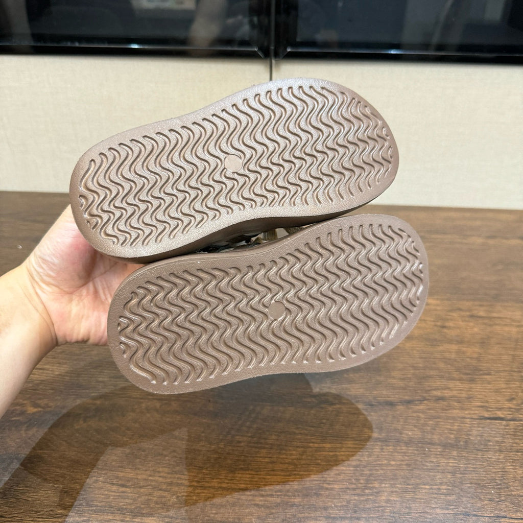 Adidas training invisible Velcro sneakers" cream, brown"