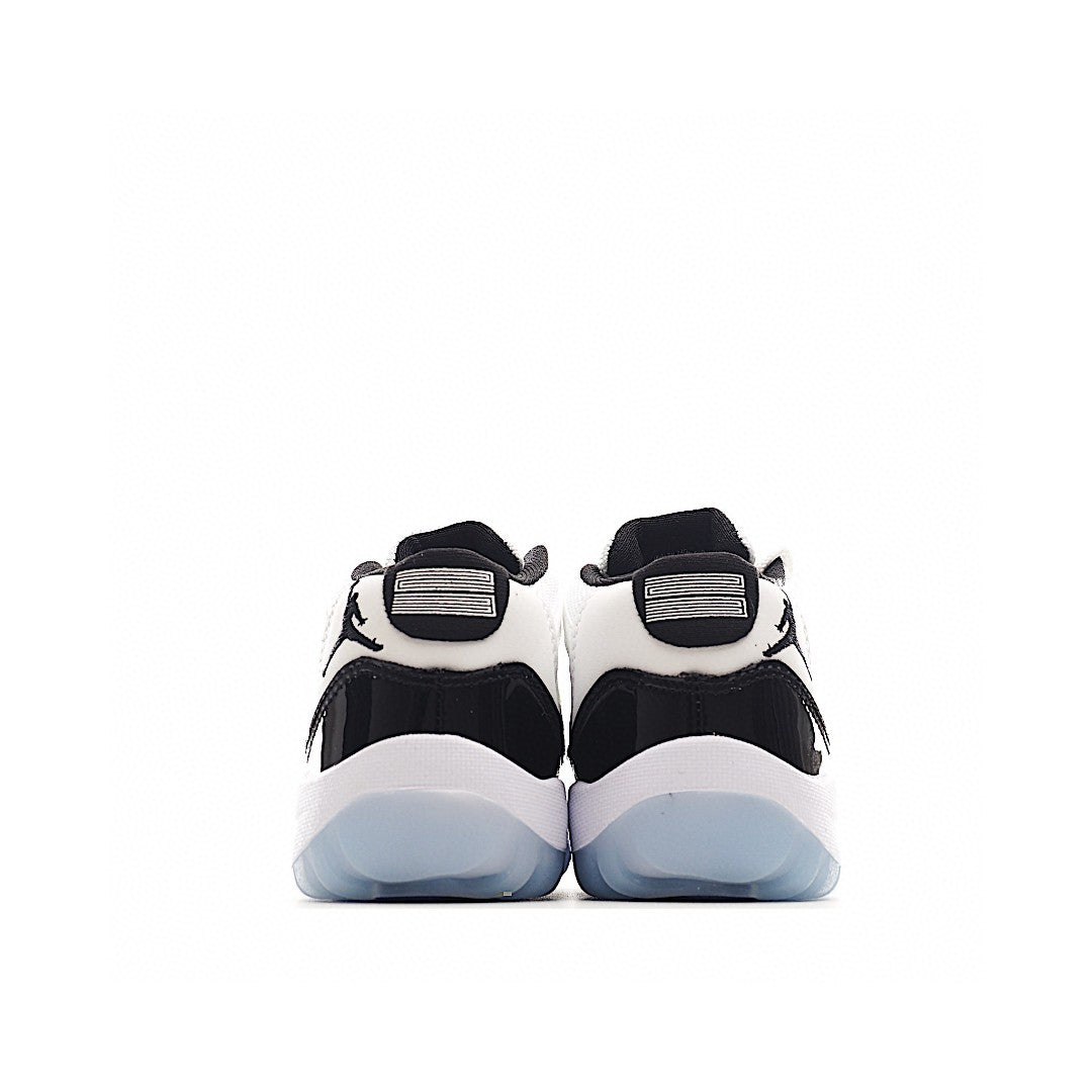 The classic AJ11 is back, mid-top" white, black"