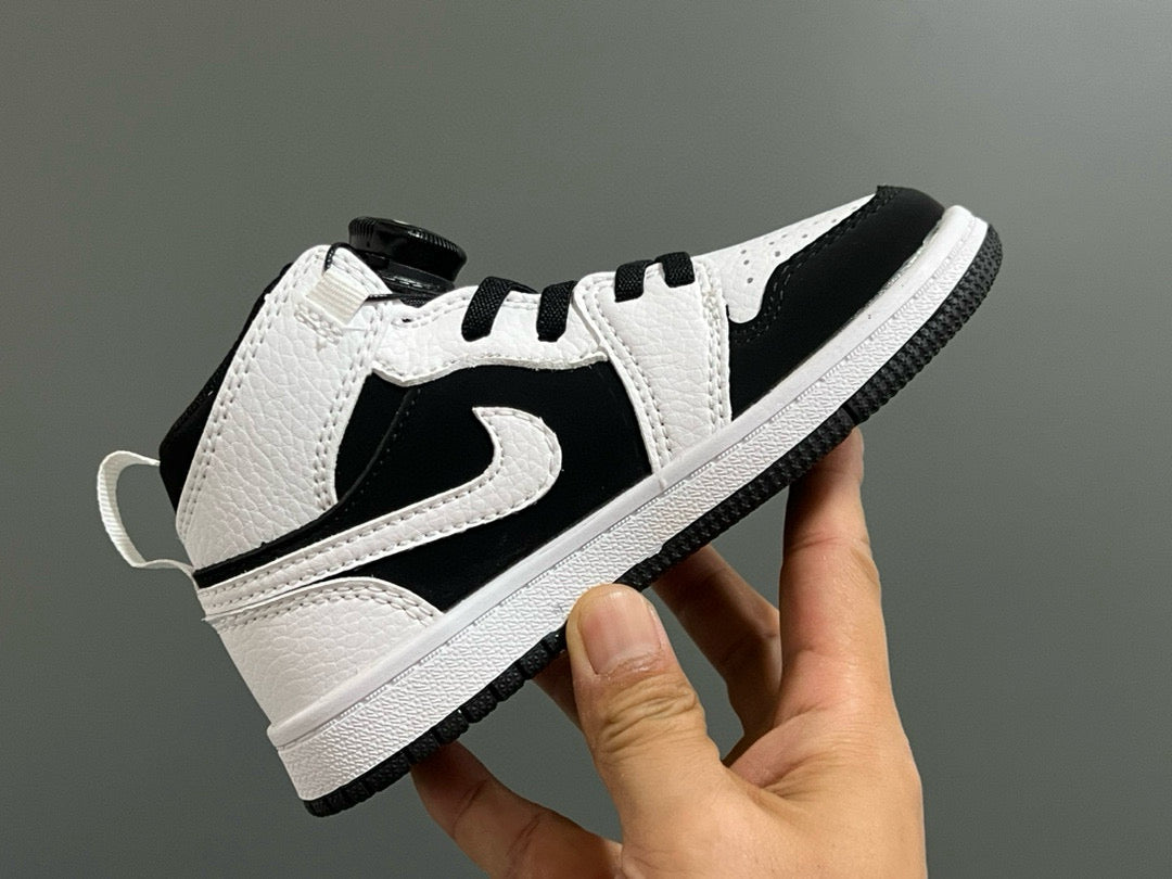 Joe 1 Zhongbang lock children's sports shoes" black, white"