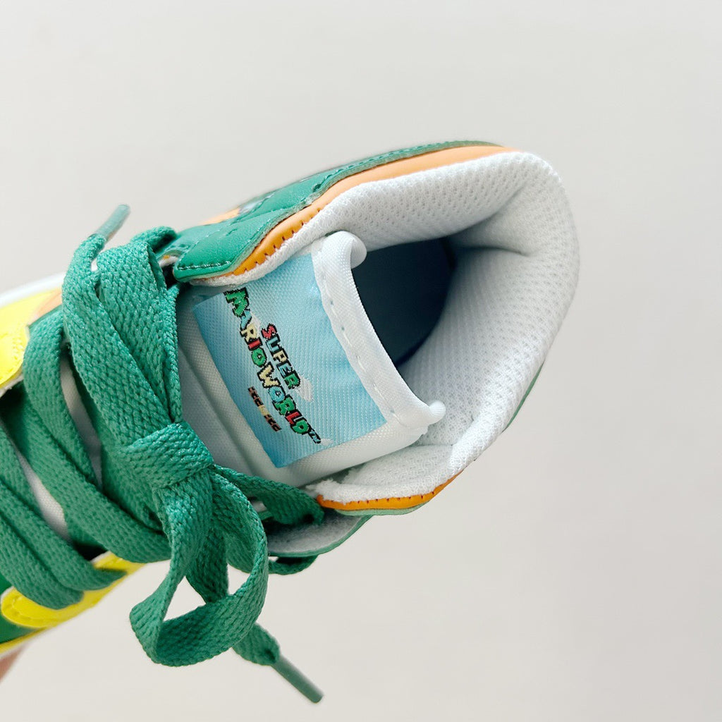 AJ1 Super Mario joint" yellow, orange, green"