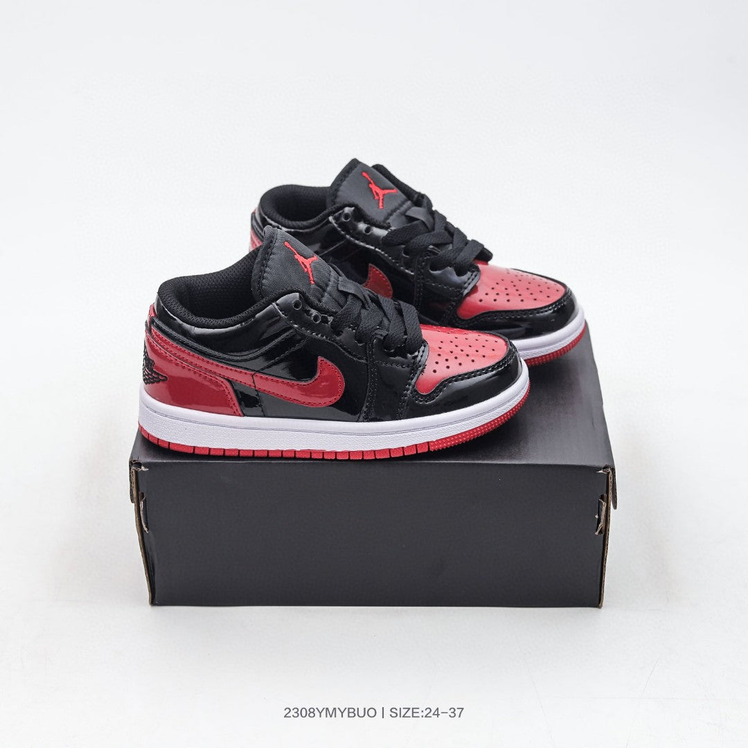 Joe 1 low-top children's shoes" black, red"