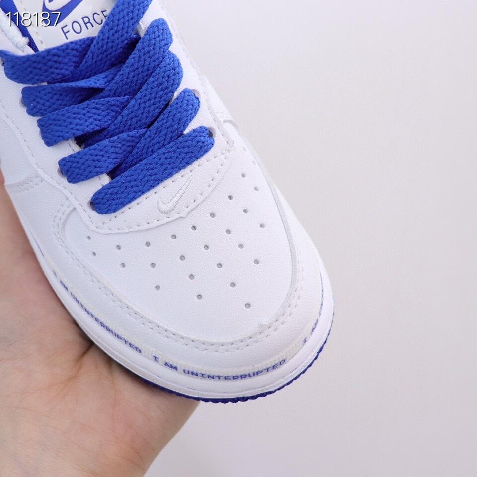Air Force low-top lace-up sneakers" white"