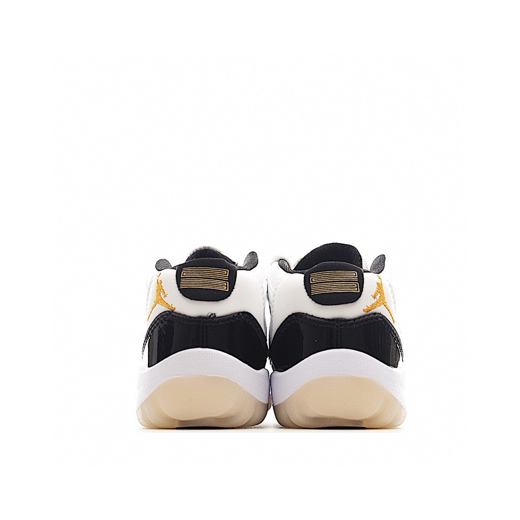 The classic AJ11 is back, mid-top" white, black"