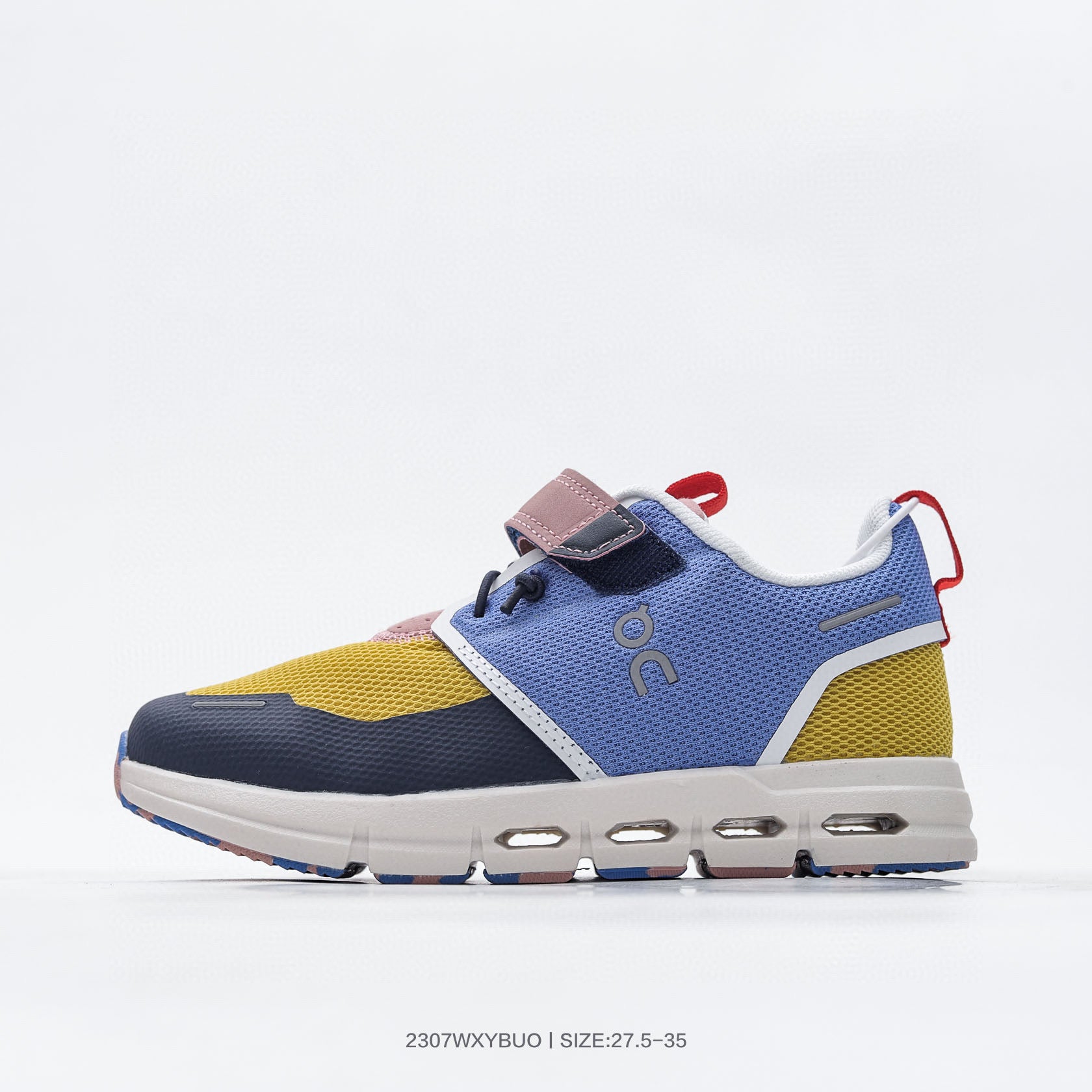ON Cloud running comprehensive sports shoes "  yellow, navy"