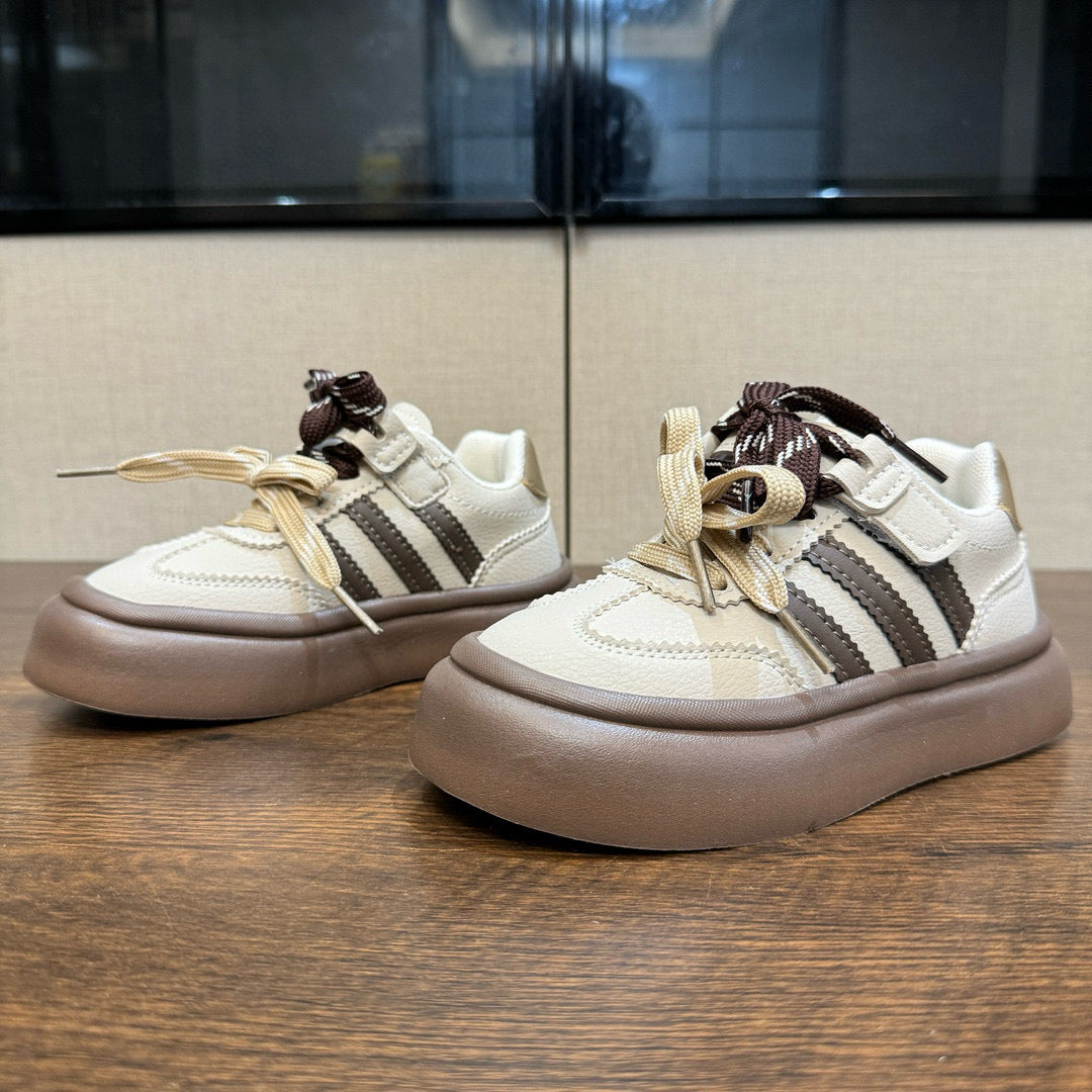 Adidas training invisible Velcro sneakers" cream, brown"