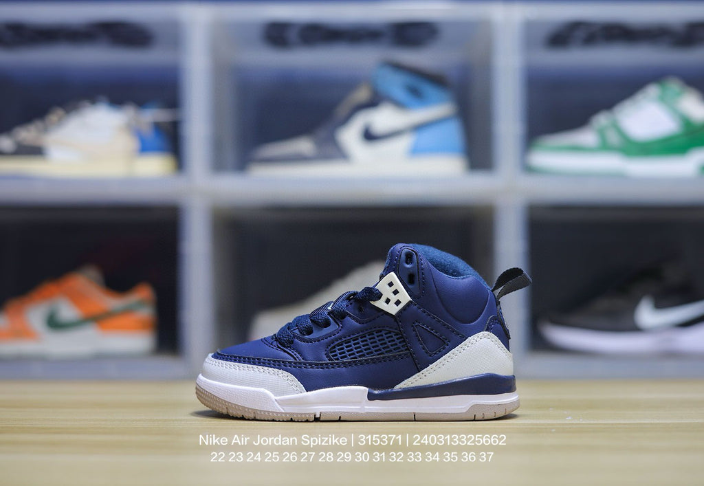 Jordan 3.5 3D Embossed Children's Shoes" Navy blue"