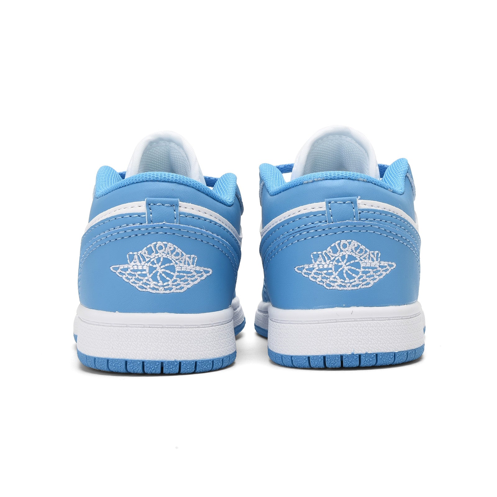 Qiaoyi low-top shoelaces" white, sky blue"