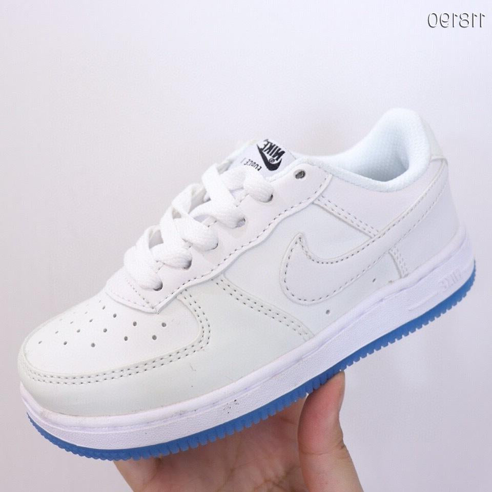 Air Force low-top lace-up sneakers" white"