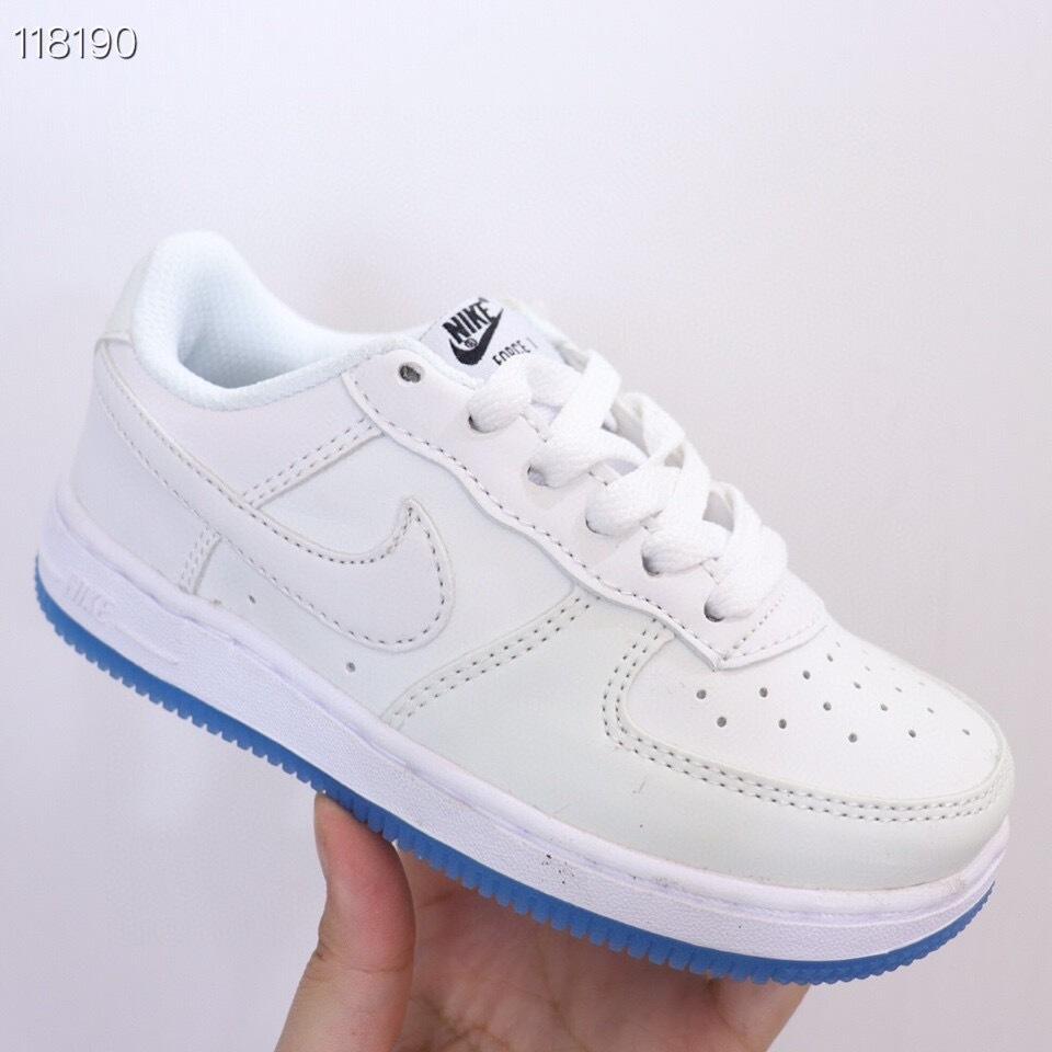 Air Force low-top lace-up sneakers" white"