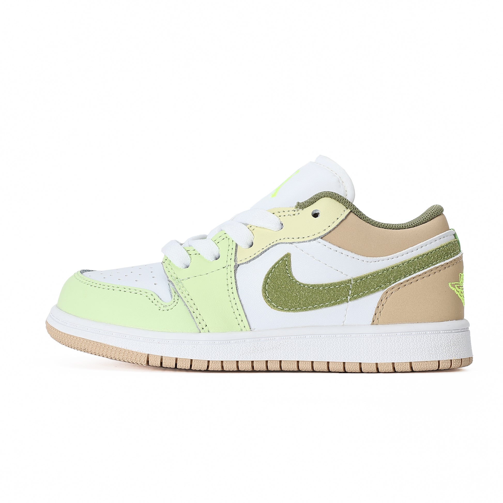 Joe 1 Low Top" white, lime green, olive green"