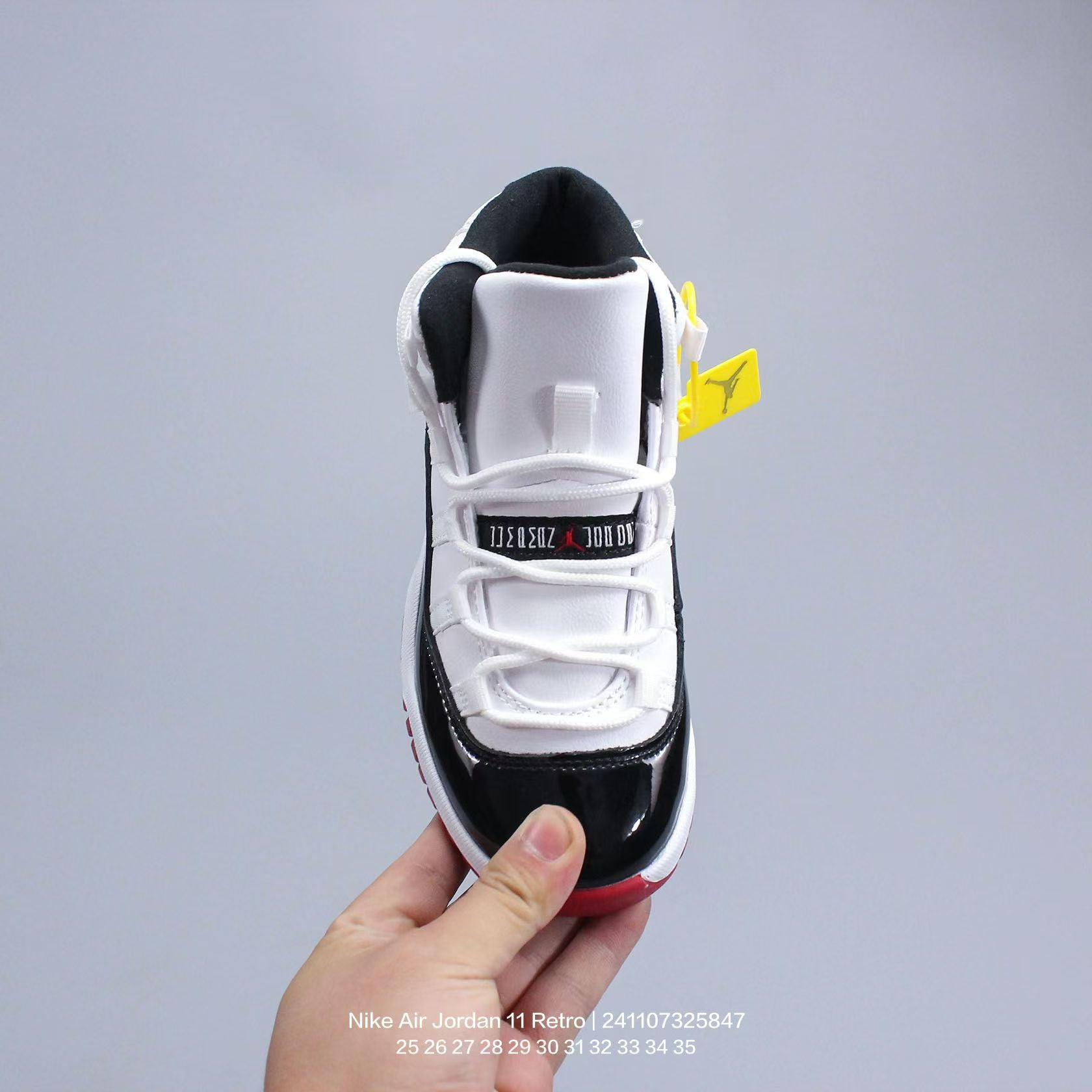 Joe 11 high-top high-quality children's shoes" white, black, red"