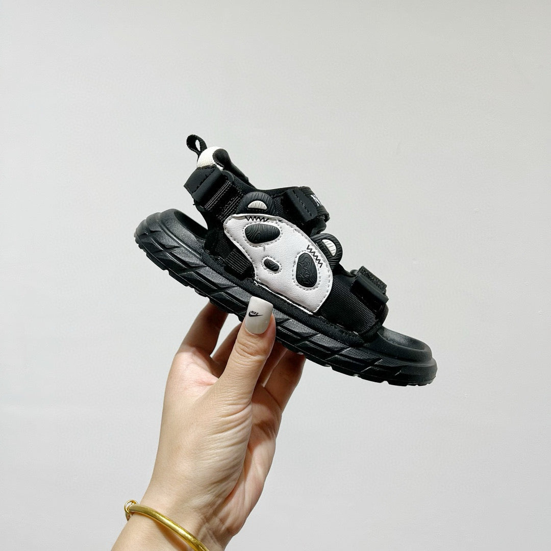 Nike Red Panda Soft Sole Beach Sandals" black"