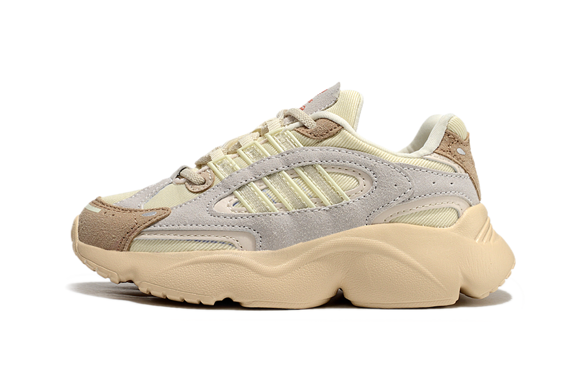 Adidas casual shoes " beige, light grey, and a very light cream"