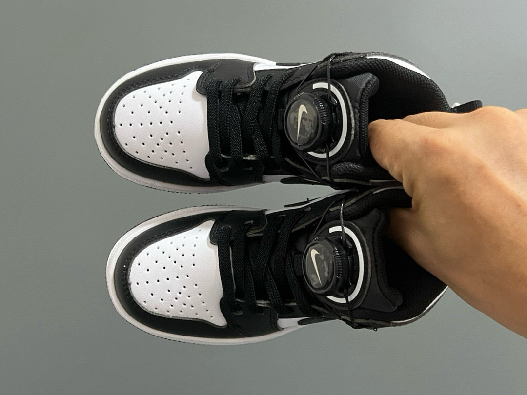 Joe 1 Zhongbang lock children's sports shoes" white, black"