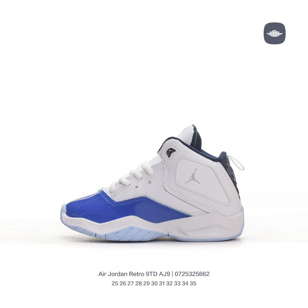 AJ12.5 generation children's retro leisure culture" white, blue"