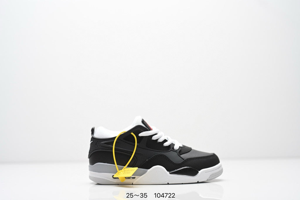 Jordan 4 low-top air cushion basketball shoes" black"