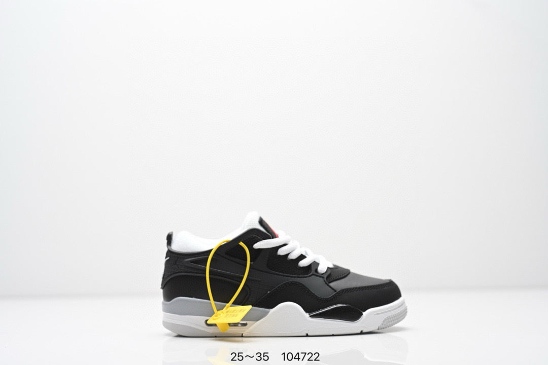 Jordan 4 low-top air cushion basketball shoes" black"
