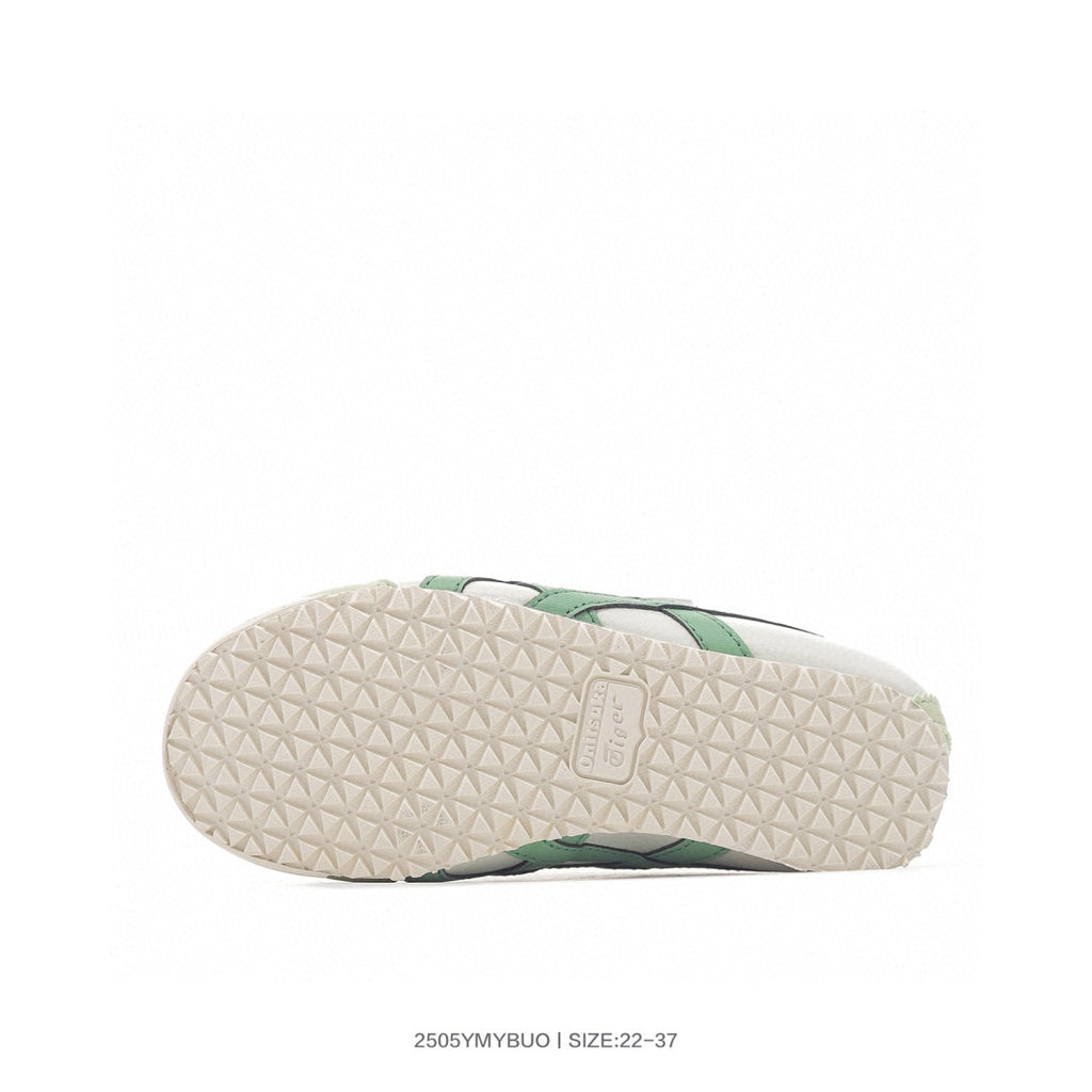 Asics shoes " white,& green"