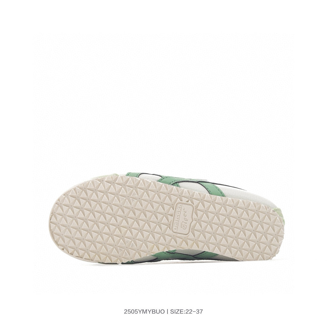 Asics shoes " white,& green"