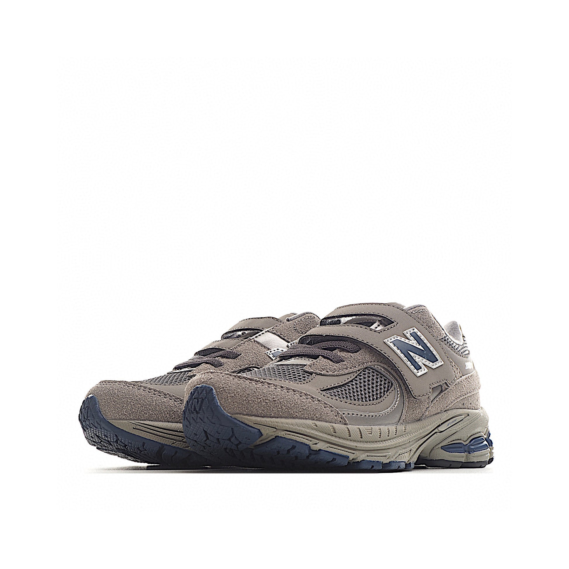 NB327 Rotating Buckle Waffle Gump Children's Shoes" gray"