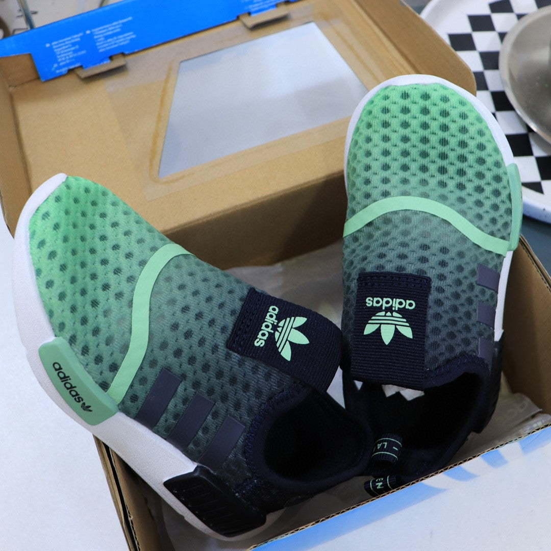 Adidas Candy Velcro Sandals "black, green"