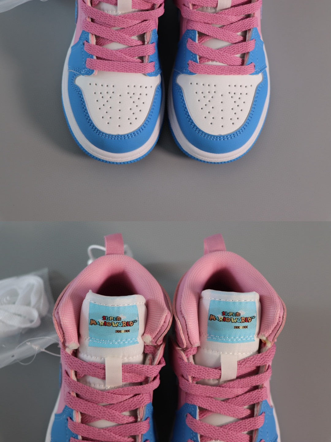 Jordan Air Jordan 1 Super Mario" blue, pink, white"