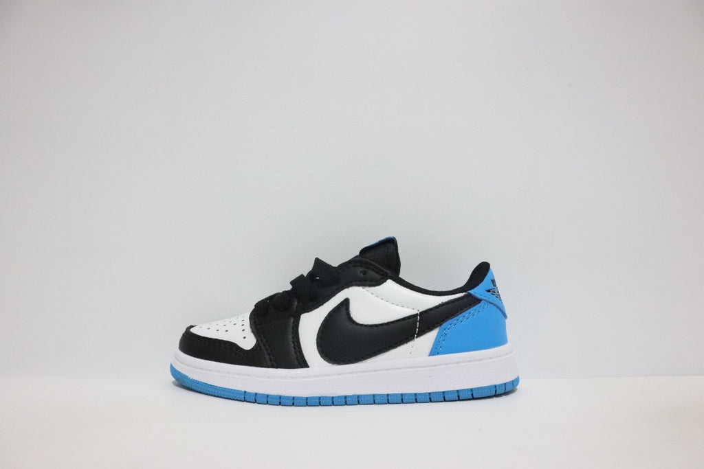 Jordan low-top hook series" white, black, blue"
