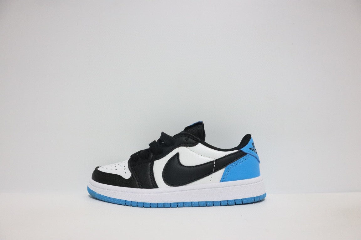 Jordan low-top hook series" white, black, blue"