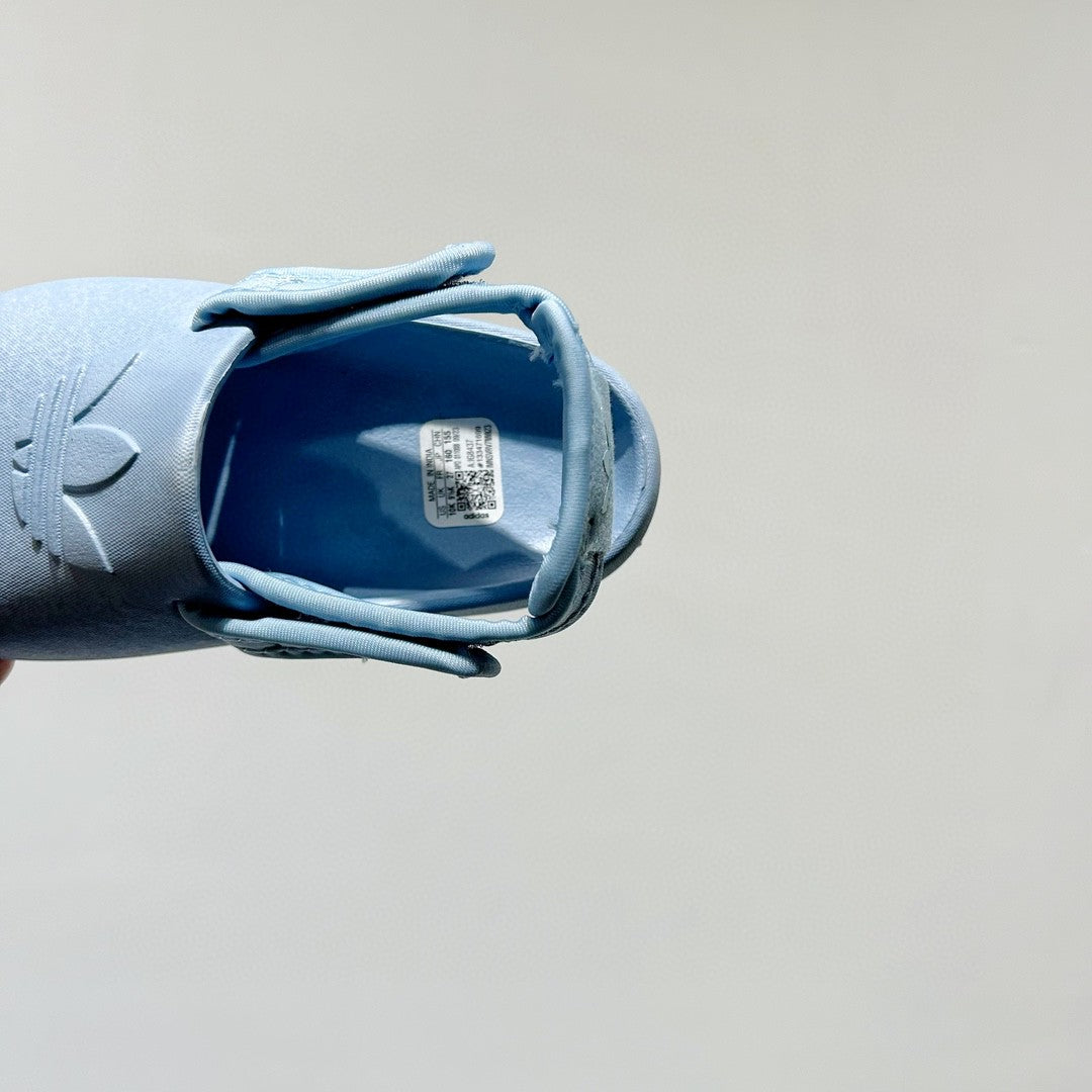 Adidas clover soft thick sole detachable two-wear children's sandals" blue"